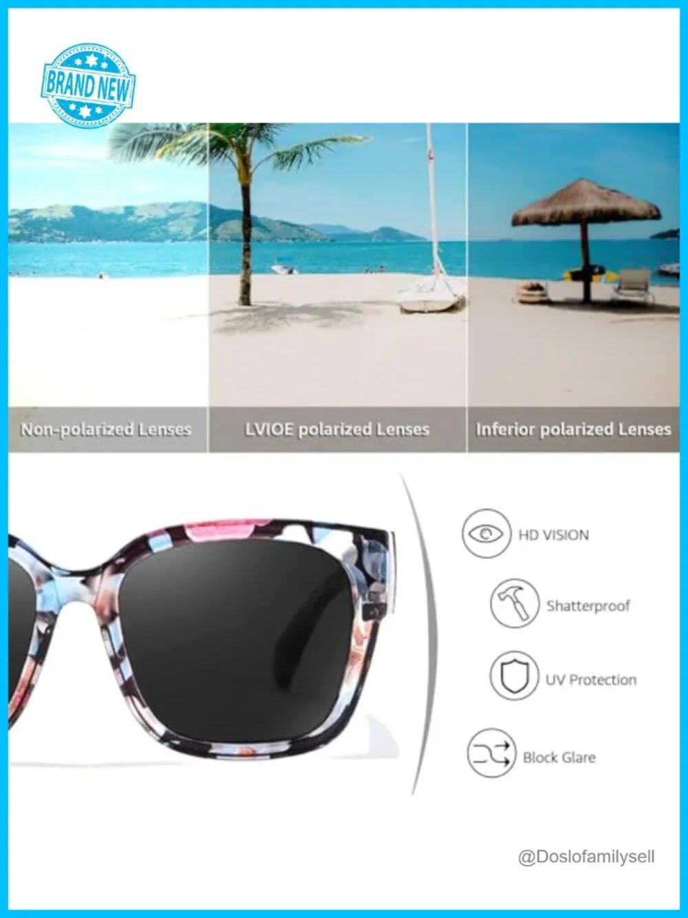 Polarized Fit Over Sunglasses Women UV Protection